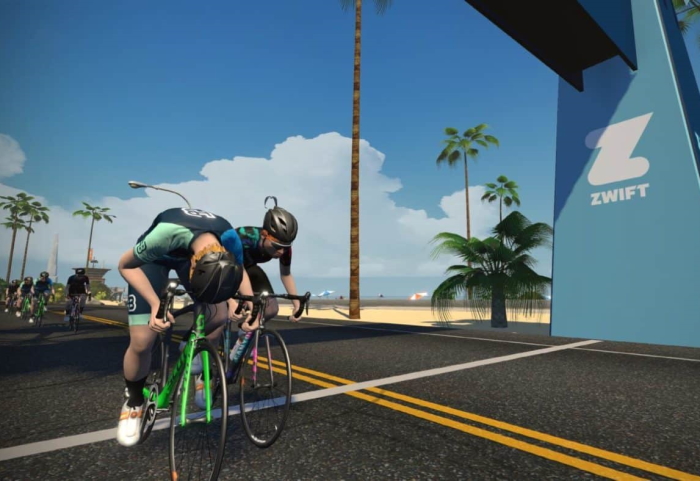 spinningfiets met zwift