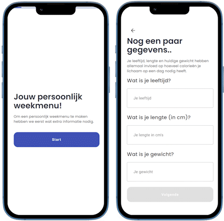 eerste stap yellowfit app